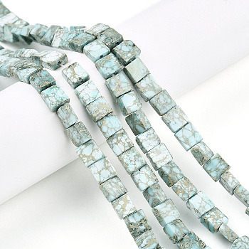 Natural Variscite Beads Strands, Square, 6~7x6~7x3~4mm, Hole: 0.7mm, about 58~64pcs/strand, 14.96~15.35 inch(38~39cm)