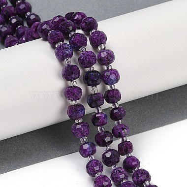 Natural Sesame Jasper Dyed Beads Strands(G-H057-A21-03)-2