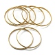 7Pcs PVD Vacuum Plating 202 Stainless Steel Plain Flat Ring Bangle Sets(BJEW-M317-14A-G)-1