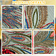 Peacock Tail Pattern Polyester Lace Computerized Embroidery Ornament Accessories(DIY-WH0308-234A)-5