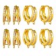 10Pcs Brass Micro Pave Clear Cubic Zirconia Hoop Earring Findings(ZIRC-SZ0005-17)-1