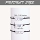 3Pcs 3 Style 430 Stainless Steel Heart Link Bracelets Set(JB715A)-3