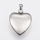 304 pendentifs coeur raccommodés en acier inoxydable(STAS-H435-58)-2