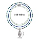 комплект овальных ожерелий с подвесками в виде Девы Марии и головы крупного рогатого скота(NJEW-SW00006)-5