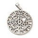 Non-Tarnish 201 Stainless Steel Pendant(STAS-E015-14P)-2