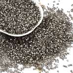 Imitation Cat Eyes Glass Seed Beads, Dyed, Cylinder, Black, 1.6x1.3mm, Hole: 0.8mm, about 1333pcs/10g(X1-SEED-H003-03N)