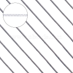 3 Bags Round French Wire Gimp Wire, Flexible Copper Wire, Metallic Thread for Embroidery Projects and Jewelry Making, Silver, 18 Gauge(1mm), 10g/bag(TWIR-SC0001-08)