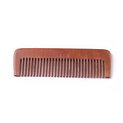 Sandalwood Tooth Comb, Saddle Brown, 16.8x5.4x1cm(MRMJ-WH0051-01)