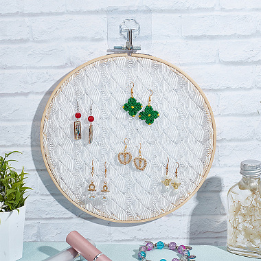 Lace Disc Earring Organizer Holder(DIY-WH0399-64B)-3
