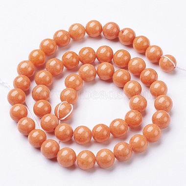 Natural Mashan Jade Round Beads Strands(X-G-D263-8mm-XS21)-3