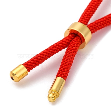 Adjustable Nylon Twisted Cord Bracelet Making(MAK-L039-01G)-3