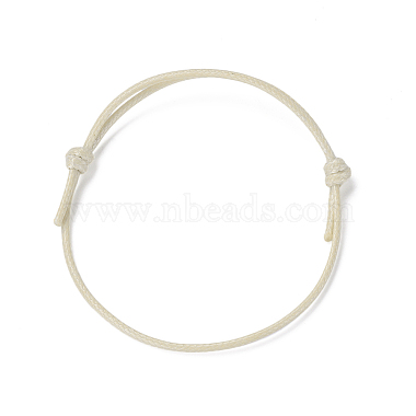Beige Waxed Cotton Cord Bracelet Making