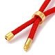 Adjustable Nylon Twisted Cord Bracelet Making(MAK-L039-01G)-3