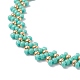 Ensemble de bracelets de cheville tressés en perles de verre pour femmes(AJEW-AN00466)-5