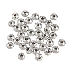 Brass Beads, Rondelle, Cadmium Free & Nickel Free & Lead Free, Platinum, 4.5x2.5mm, Hole: 1.5mm(KK-G550-06P)