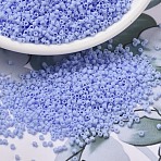 MIYUKI Delica Beads, Cylinder, Japanese Seed Beads, 11/0, (DB1587) Matte Opaque Agate Blue, 1.3x1.6mm, Hole: 0.8mm, about 10000pcs/bag, 50g/bag(SEED-X0054-DB1587)