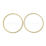 Brass Linking Rings, Flat Ring, Raw(Unplated), 35x0.8mm, Inner Diameter: 33mm(KK-B085-12C-09)