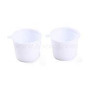 Mini Plastic Cup Model, Miniature Landscape Kitchen Dollhouse Accessories Decorations, White, 33.5x29.5x22.5mm, Hole: 1.4mm, Inner Diameter: 23mm(DJEW-C005-01A)