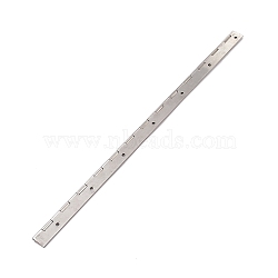 (Defective Closeout Sale: Scratch)Stainless Steel Hinges, Folding Hinge Tools, for Furniture, Cabinet, Stainless Steel Color, 400x30x4.5mm, Hole: 4mm(TOOL-XCP0001-63B-P)