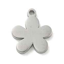 304 Stainless Steel Pendants, Symbol Charm, *, 12x10x1.5mm, Hole: 1.2mm(STAS-M069-02B-P)