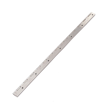 (Defective Closeout Sale: Scratch)Stainless Steel Hinges, Folding Hinge Tools, for Furniture, Cabinet, Stainless Steel Color, 400x30x4.5mm, Hole: 4mm