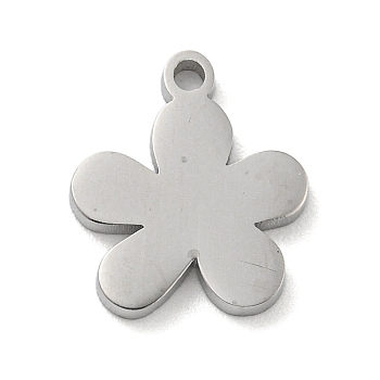 304 Stainless Steel Pendants, Symbol Charm, *, 12x10x1.5mm, Hole: 1.2mm