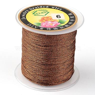 0.6mm CoconutBrown Metallic Cord Thread & Cord
