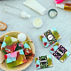 PandaHall Elite 90Pc 9 Colors Floral Pattern Handmade Soap Paper Tag(DIY-PH0005-81)-4