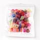Chapeaux de perles de fleurs de tulipes acryliques givrées mixtes(X-PL543)-5