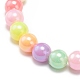 7Pcs 7 Color Candy Color Acrylic Round Beaded Stretch Bracelets Set(BJEW-JB08928)-5