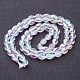 Electroplate Glass Beads Strands(GC886Y-3)-3