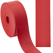 1 Roll PU Leather Cord, Flat, Red, 30x1.8mm, about 3.28 Yards(3m)/Roll(DIY-GF0004-62B)
