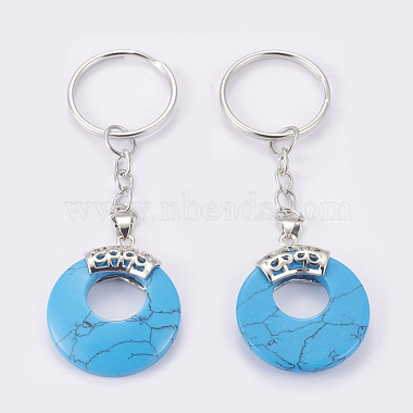 Synthetic Turquoise Keychain(KEYC-P041-D02)-2