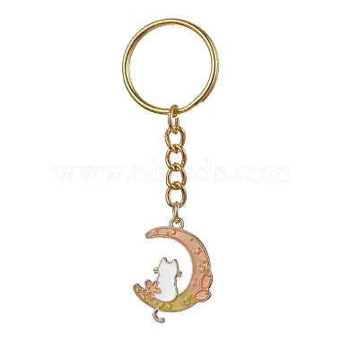 Cat Shape Alloy Keychain