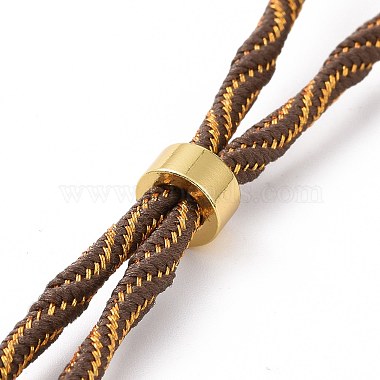 Nylon Cord Silder Bracelets(MAK-C003-03G-16)-2