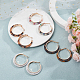 4 Pairs 4 Colors Cellulose Acetate(Resin) Hoop Earrings with Alloy Pins(EJEW-AN0004-51)-7