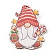 Christmas Theme Wood Printed Brooches for Women(JEWB-Z029-01B)-1