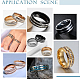 16Pcs 16 Style Titanium Steel Grooved Finger Ring for Women(RJEW-UN0002-62)-6