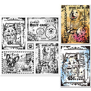PVC Plastic Stamps, for DIY Scrapbooking, Photo Album Decorative, Cards Making, Stamp Sheets, Film Frame, Dog, 15x15cm(DIY-WH0372-0052)