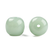 Opaque Resin Beads, Barrel, Dark Sea Green, 12x11mm, Hole: 1.6~1.8mm(RESI-N034-28-S09)