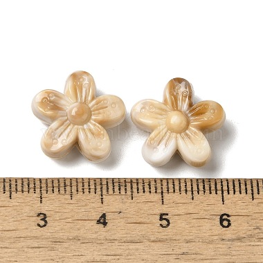 不透明なツートンカラーのアクリルビーズ(OACR-G042-05)-3