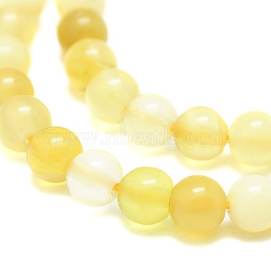 Natural Yellow Opal Beads Strands(G-F674-07A-4mm)-3