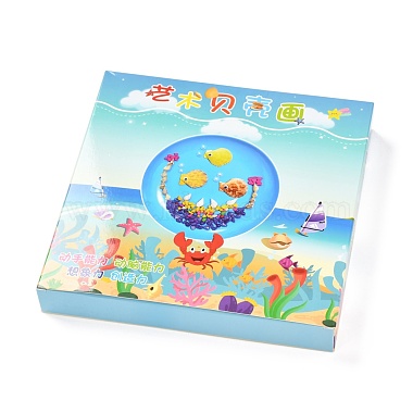 DIY Cake Pattern Shell Conch Disk Paste Painting For Kids(DIY-P035-02)-8