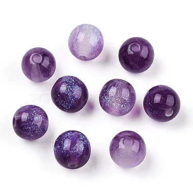 Round Imitation Cat Eye Resin Beads(RESI-TAC0017-08G)-3