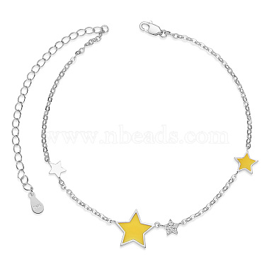 Yellow Sterling Silver Anklets