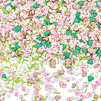 Christmas Themed 1 Set DIY Epoxy Resin Material Filling, including Polymer Clay and Plastic Beads, Mixed Shapes, Mixed Color, 4.5~10x1.5~10x0.8~10mm, 100g/set(DIY-SC0027-30D)
