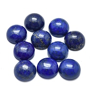 Natural Lapis Lazuli Cabochons, Half Round/Dome, 10x5mm(G-O185-01A-04)