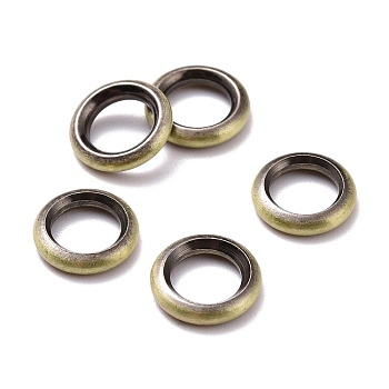 European Style Brass Beads, Large Hole Beads, Cadmium Free & Lead Free, Ring, Brushed Antique Bronze, 9.5x2mm, Hole: 6mm