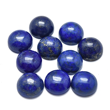 Natural Lapis Lazuli Cabochons, Half Round/Dome, 10x5mm