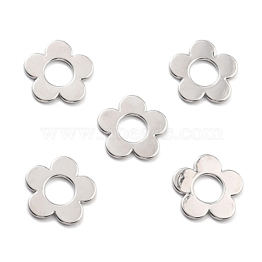 Platinum Flower Alloy Pendants